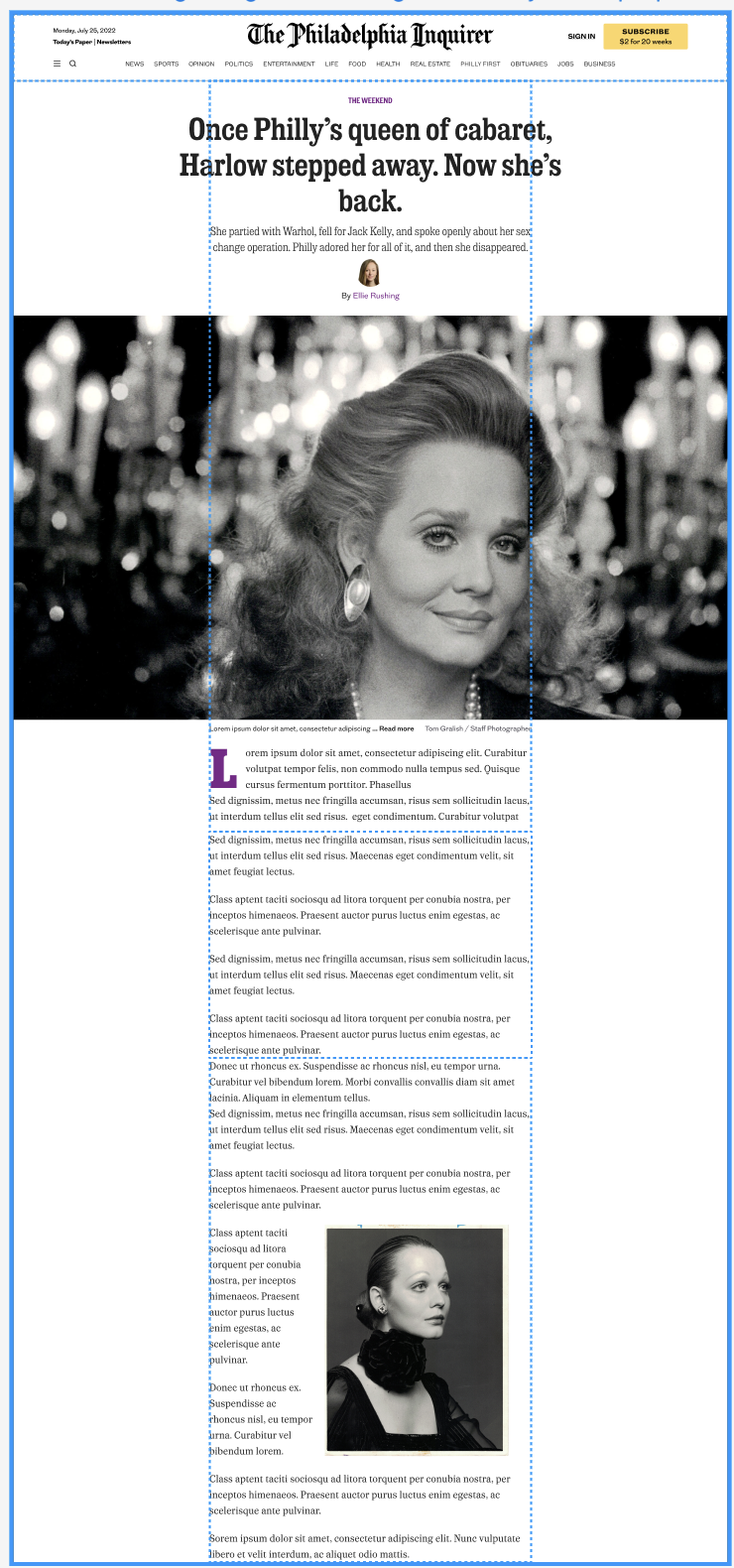 Format exploration — editorial with pull quotes